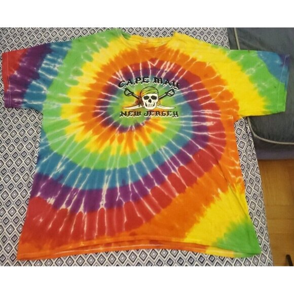 Cape May NEW Jersey  Tie Dye Vintage Men's T-Shirt Size XL - Picture 2 of 16